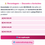 Exercício Porcentagem