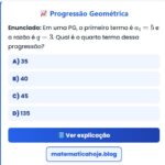 Exercício Progressão Geométrica