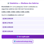 Exercício Estatística