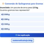 Exercício Conversão de Unidade