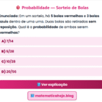 Exercício Probabilidade