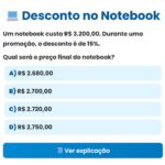 Desconto no Notebook