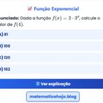 Exercício Função Exponencial