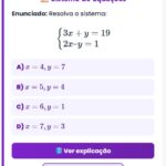 Exercício Sistema de Equações