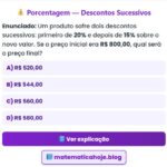 Exercício Porcentagem