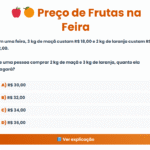 Preço de Frutas