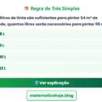 Exercício Regra de Três Simples