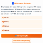  Mistura de Soluções