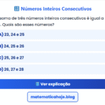 Números Inteiros Consecutivos