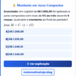 Exercício Juros Compostos