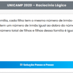 UNICAMP 2020 | Matemática | 1ª Fase
