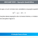 UNICAMP 2020 | Matemática | 1ª Fase