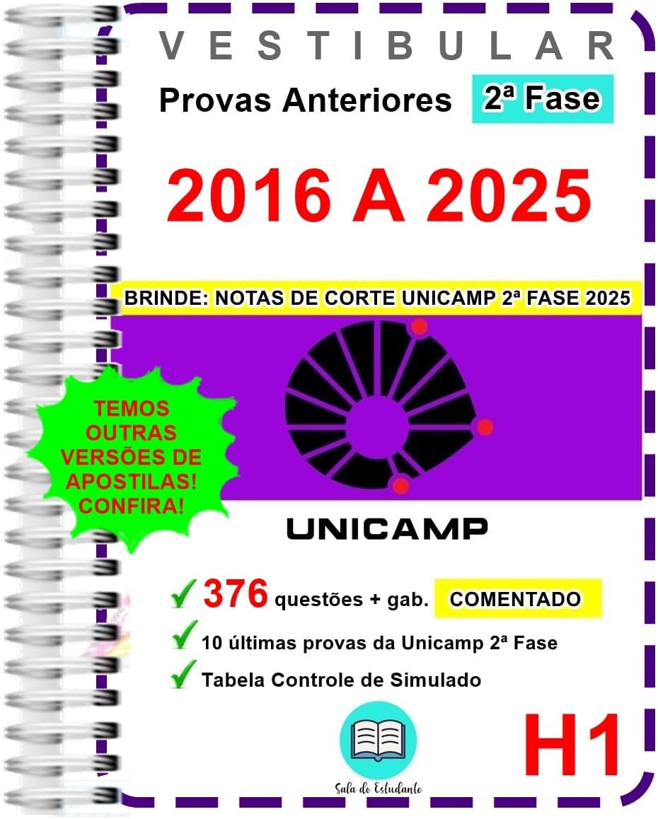 Provas UNICAMP 2ª fase com gabarito comentado