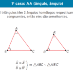 1º Caso de Semelhança de Triângulos: AA (Ângulo, Ângulo)
