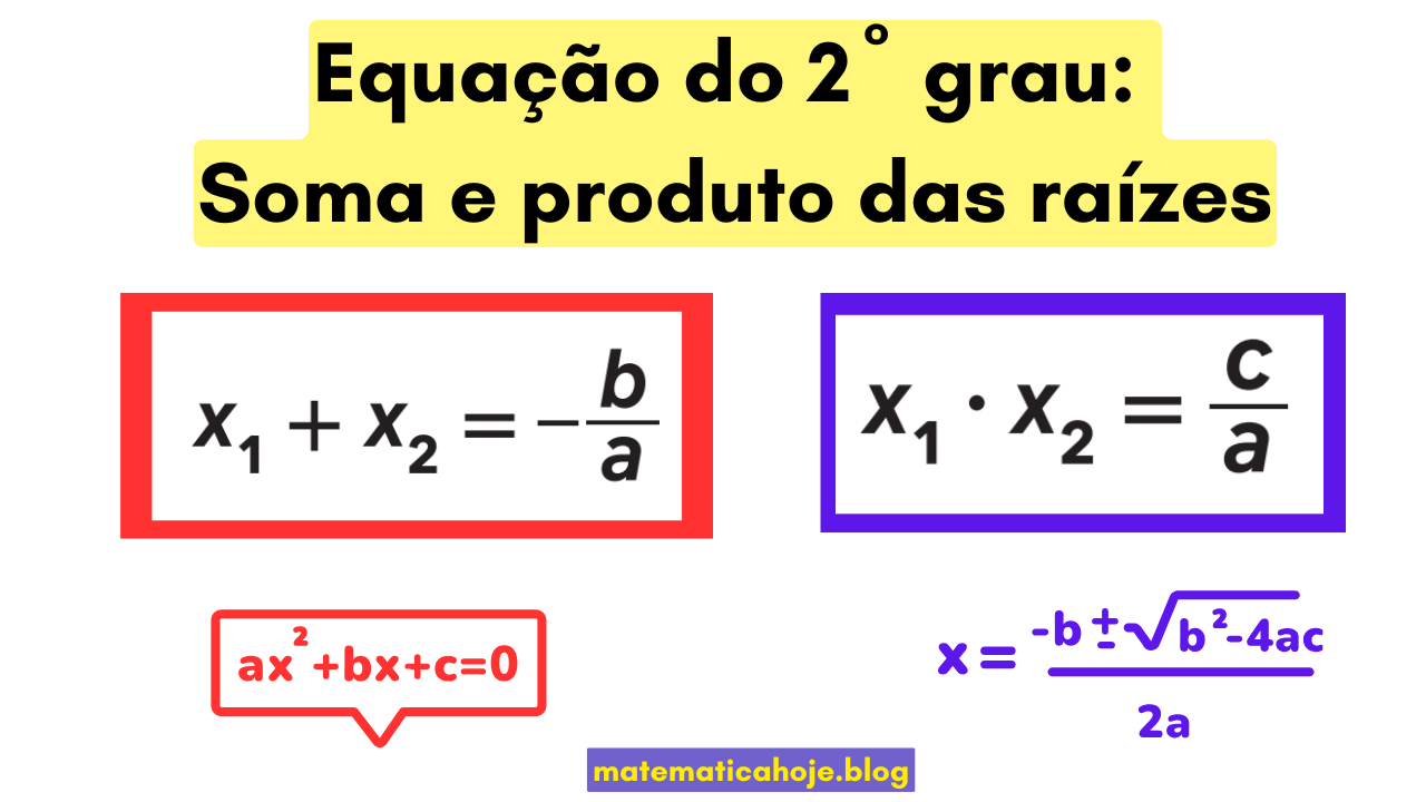 Equação do 2º Grau: Soma e Produto das Raízes