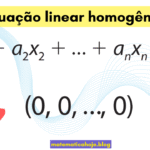Equação Linear Homogênea