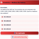 Exercício Estatística