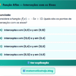 Exercício Função Afim