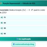 Exercício Função Exponencial