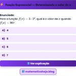 Exercício Função Exponencial