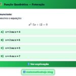 Exercício Função Quadrática