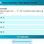 Exercício Função Quadrática