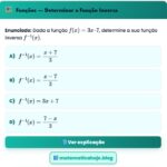 Exercício Funções Inversa