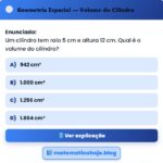 Exercício Geometria Espacial