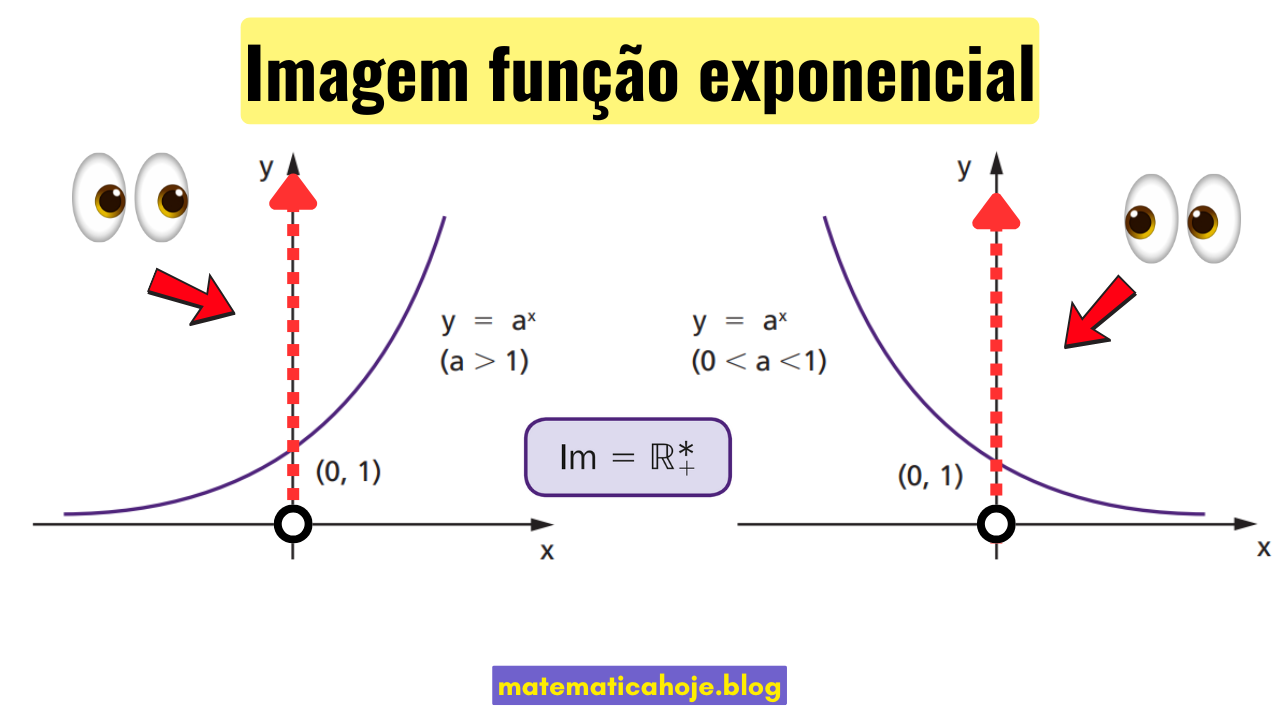 Imagem (range) da função exponencial