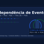 Independência de Eventos — como identificar e aplicar nos cálculos