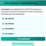 Exercício Juros Compostos