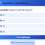 Exercício Logaritmos 
