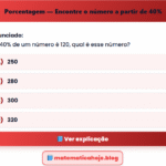 Exercício Porcentagem