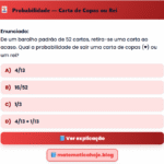 Exercício Probabilidade
