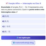 Exercício Função Afim