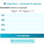 Exercício Logaritmos 