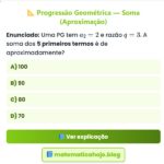 Exercício Progressão Geométrica