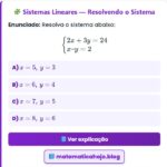 Exercício Sistemas Lineares