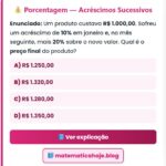 Exercício Porcentagem 