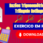 Razões Trigonométricas no Triângulo Retângulo: Exercícios em PDF