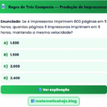 Exercício Regra de Três Composta