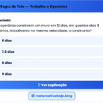 Exercício Regra de Três