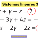 Sistemas lineares 3 × 3
