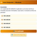 Exercício Juros Compostos