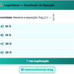 Exercício Logaritmos