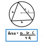 Área do Triângulo com Circunferência Circunscrita 