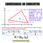 Coordenadas do Baricentro
