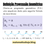 Definição de Progressão Geométrica PG
