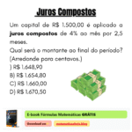 Exemplo Juros Compostos