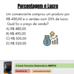 Exemplo Porcentagem e Lucro